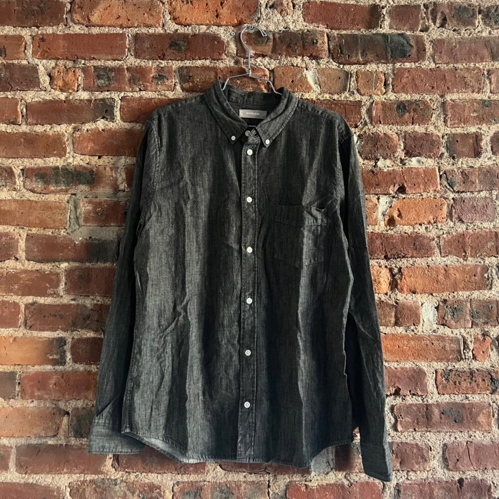 Everlane Men's Chambray Button Down Shirt - Dark Gray